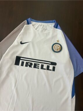 Nike Inter Milan 2017 2018 Away Soccer Player Issued Jersey Shirt Pirelli Mens M